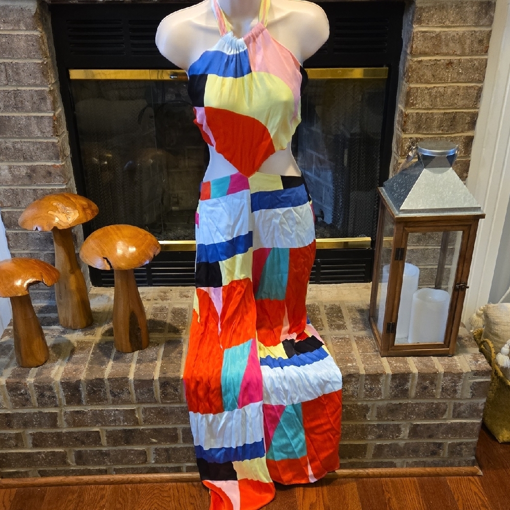 Forever 21 Multicolor Patchwork Jumpsuit